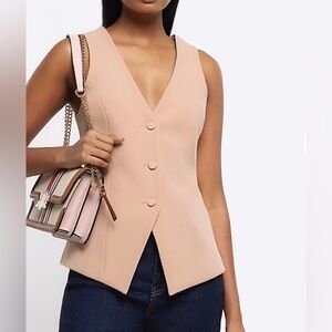 *NWT* River Island Long Waistcoat / Vest